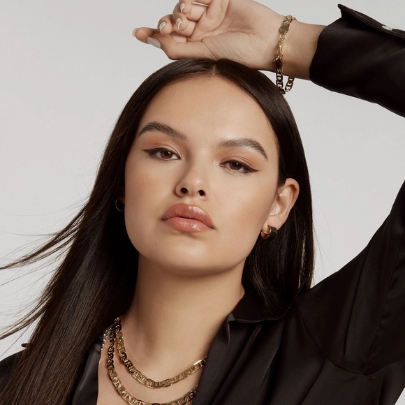 18K Gold Plated Anchor Chain Necklace*Mariner Chain Necklace*Marina*Waterproof - Picture 2 of 6